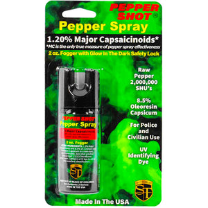 Pepper Shot 1.2% MC 2 oz pepper spray fogger